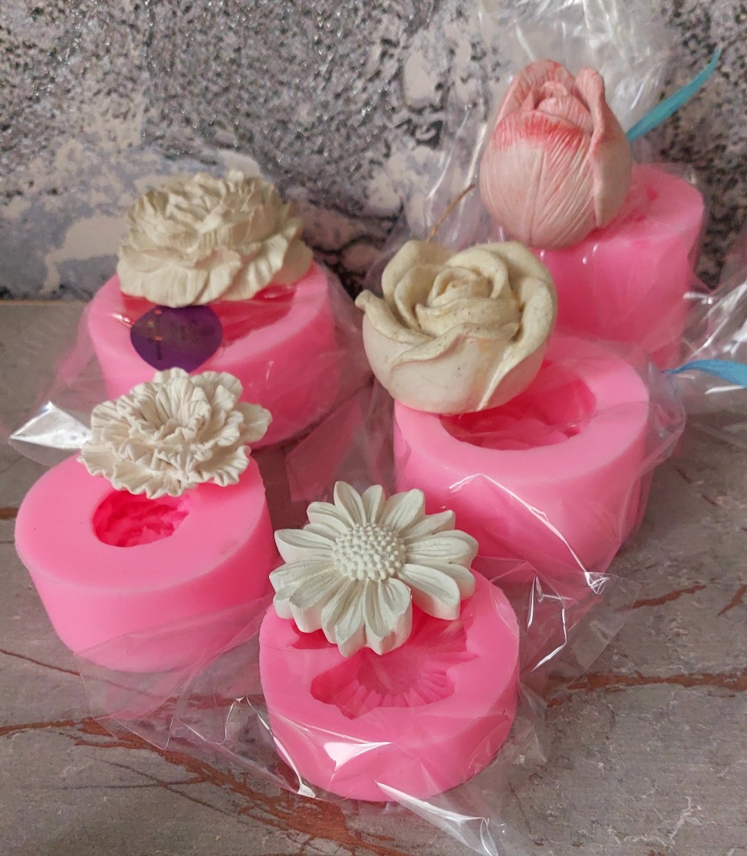 قالب سیلیکونی  گل و قالب برگ