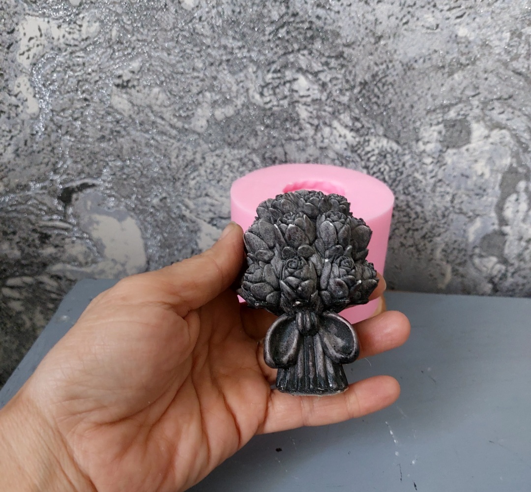 قالب سیلیکونی  دسته گل رز ژورنالی