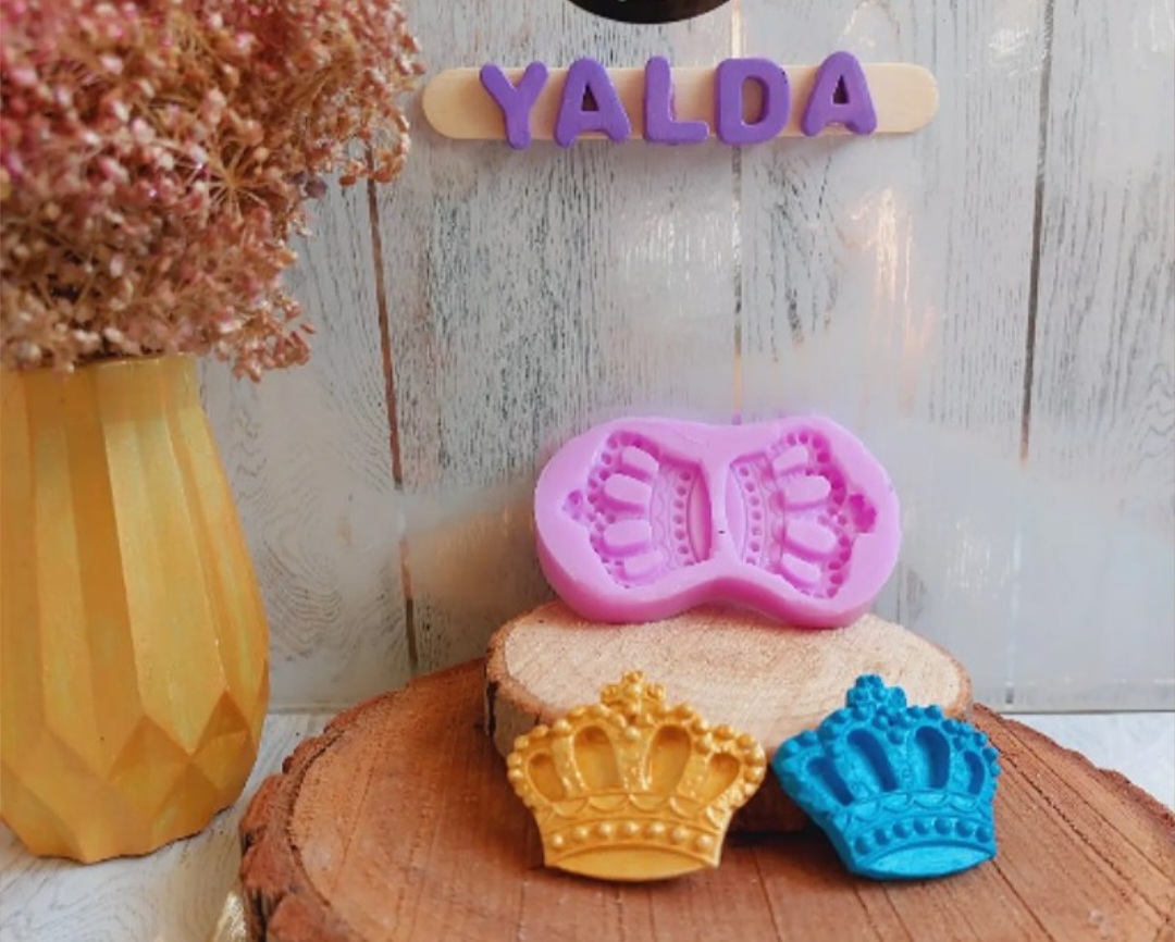 قالب سیلیکونی ست تاج دوتایی