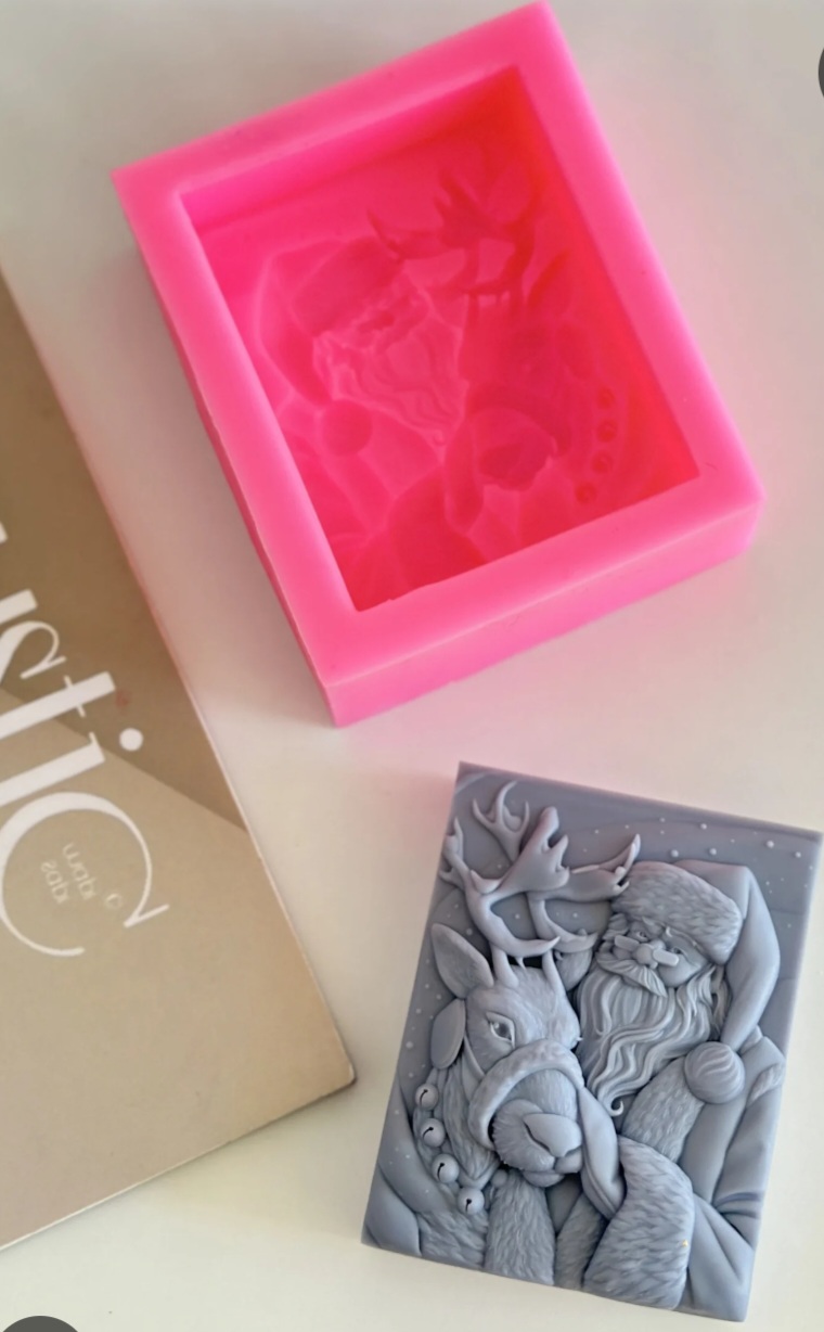 قالب سیلیکونی  بابانوئل و گوزن