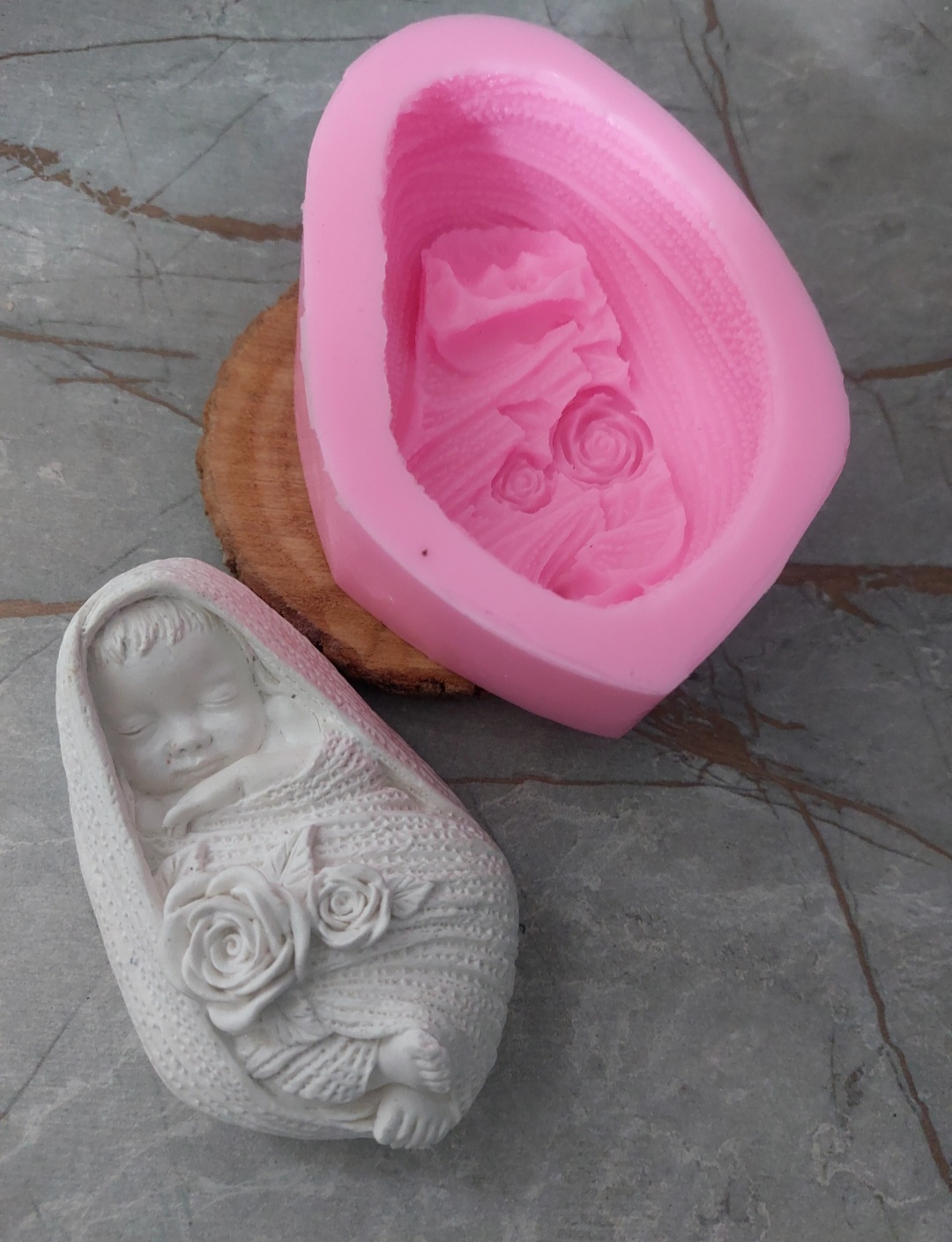 قالب سیلیکونی  نوزاد خوابیده