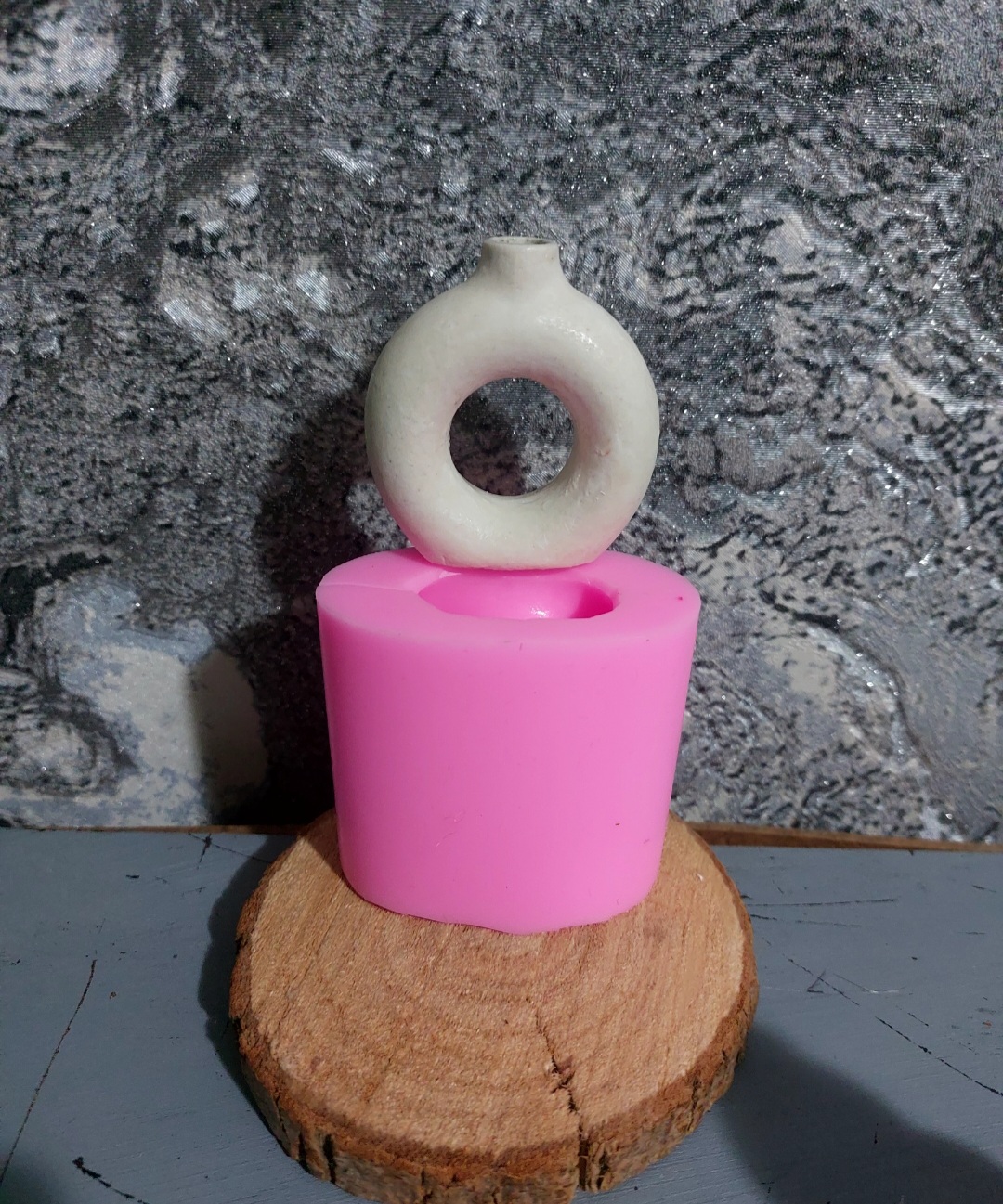 قالب سیلیکونی  گلدان دونات مینیاتوری