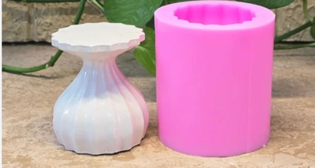 قالب سیلیکونی جاشمعی پایه دار جدید